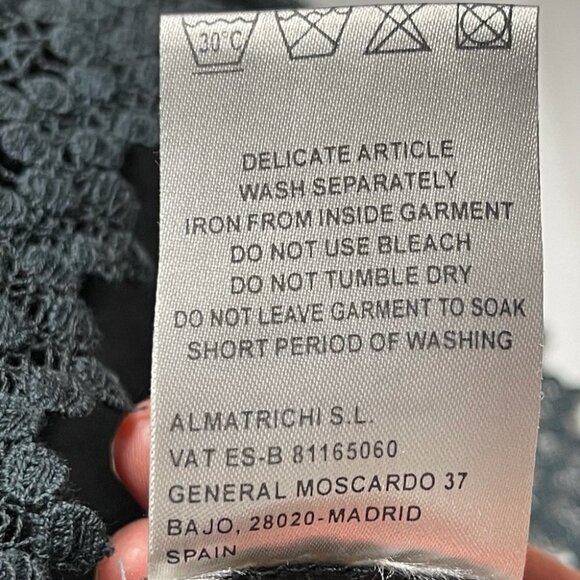 Almatrichi from Spain Embroidered with Lace Cocktail Dress size EU 38 / US 8 - Picture 12 of 16